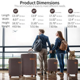 4 Piece Luggage Set Suitcase Set, ABS Hard Shell Lightweight Expandable Travel Luggage with 4 PP313145AAD