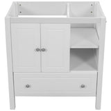 ZNTS 30" Bathroom Vanity Base Only, Solid Wood Frame, Bathroom Storage Cabinet with Doors and Drawers, 89903738