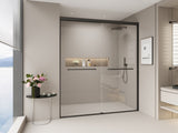 44-48 in. W x 72 in. H Double Sliding Shower Door, Semi-frameless Bathroom Sliding Door with 1/4" T5223P411680