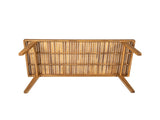 69" Acacia Wood Outdoor Dining Table with Slatted Top, 300 lbs Weight Capacity, Ideal for Patio & N779P234500N