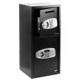 ZNTS DS77TE Home Office Security Large Electronic Digital Steel Safe Black Box & Silver Grey Pannel 37904149