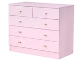 Modern Simple 5-Drawer Nighstand Dresser Pink 53636340