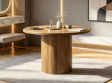 31.5 Inch Round Reception Desk for 4 People, Conference Table with Sturdy Base 85899311