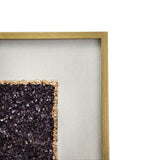 S/2 23.6x23.6" Lillian Purple Crystal Shadow Boxes Wall Dcor W2078P318313