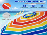 6.5 Feet Beach Umbrella - Multicolor 54266523