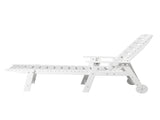 195*75.5*33cm HDPE Backrest Adjustable Lying Bed White 16273252