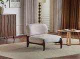 25.5" Modern Boucle Lounge Chair with Solid Wood Frame, Soft and Durable Boucle Upholstery, Perfect N767P256376B