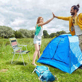 Folding Beach, Lightweight Beach with High Back, Portable Foldable Camping Lawn 40450894