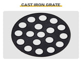 13-inch Portable Ceramic Charcoal Grill with Grill Stand, Stainless Steel Cooking Grate, Heat 29244848