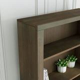 84 inch high 6-shelf Bookcase, No Assembly Required, Barnwood Finish GL-B108P160175