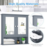 Gray bathroom cabinet with mirror 41387584
