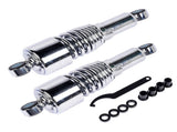 Chrome 10.5" Rear Shocks Absorbers Lowering For Harley Road King Tour Glide FLT Dyna 1991-2016 24938032