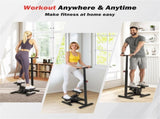 Multi-Functional Exercise Stepper - StepTwist Design, 300lbs Capacity, Non-Slip PedalsStable Metal 55977092