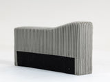 Modular Sofa Single Armrest Backrest Module for Modular Sectional Sofa Couch Side Armrest, Gray W3098P257001
