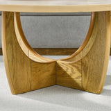 36" Round Coffee Table, Wooden Coffee Tables for Living Room Reception Room Bedroom W1801P195677