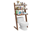 Solid Wood Over The Toilet Storage Shelf,3-Tier Freestanding Wood Bathroom Above Toilet Organizer W3204P577550