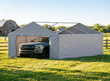 12 x 20 ft Carport Replacement Side Wall, Heavy-Duty Waterproof & UV-Protected Garage Tent Tarp with 25185599