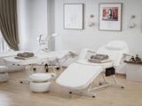 Professional Tattoo Bed Chair Massage Table with Storage Pocket and Towel Hook for Esthetician, 47558795