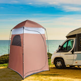 ZNTS 150*150*205cm Single Quick Open Changing Tent Shower Tent Brown 51991597