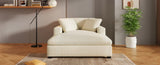 Mirod 53.5''*70.9'' Oversized Chaise, Lounge Chair - Classic Design, Soft Fabric, Easy Assembly, N760P196662A