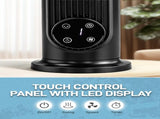 US Standard RTW-CR Tower Fan, 110V, 25W, 16 Inch Mini Column Tower Fan, Touch Control with Remote, 86293829