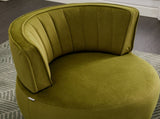 COOLMORE 360 Degree Swivel Cuddle Barrel Accent Sofa Chairs, Round Armchairs with Wide Upholstered, W395102773
