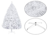 8ft Flocking Tied Light Christmas Tree 76121499