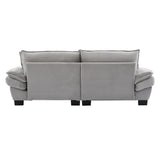 Corduroy Sofa Sleeper Couch Loveseat Sofa with Pillows Comfy Upholstered Deep Seat Sofa for W676P227345