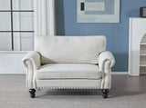 40.16 Inch Nailhead Trim Couches for Living Room, 22" Deep Seat Rolled Arm Sofa, Couch Upholstered W2911P222675