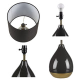 2-Tone Ceramic Table Lamp Set of 2 B035P264516