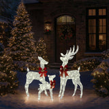 3-Piece Lighted Christmas Reindeer Set Outdoor Decorations, Weather Proof Sparkling Deer 64880726