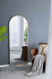 28x1x74" Celine Gold Arch Body Mirror W2078P195625