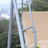 2 Person Porch Swing with Stand, Outdoor Swing with Canopy, Pivot Storage Table, 2 Cup Holders, W2225142480