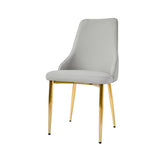 Modern Pu Sponge-Filled Dining Chair, Solid Wood Metal Legs, Suitable for Restaurants, Living Rooms W1535P227672