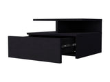 Mason Black 1-Drawer Floating Nightstand B062P175086