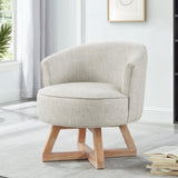 Swivel with cross-shaped wooden base,Lounge with solid wood legs, 360&degfreely Swivel W2186P166256