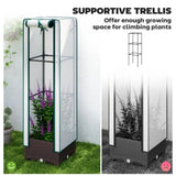 15.7" W x 15.7" D x 48.8" H Garden Bed with PE Cover 02550439