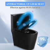 Dual-Flush One Piece Toilet 1.1/1.60 GPF, Water-Saving Elongated Comfort Height Floor Mounted, Soft W1573P143501