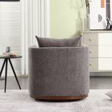 ZNTS COOLMORE Swivel Chair, Comfy Round Accent Sofa Chair for Living Room, 360 Degree Swivel W395P198273