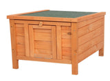 20" Wooden Waterproof Rabbit Hutch Pet Bunny Small Animal House Habitat Natural Wood Color 60195219