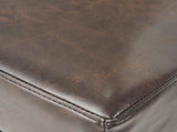30-inch Bonded Leather Backless Bar Stool , Brown WF530928BRN