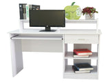 General Style Modern E1 15MM Chipboard Computer Desk White 03867551