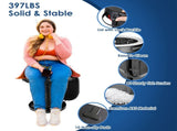 Height Adjustable Collapsible Portable Toilet, Retractable Fish Scale Structure Camping Potty with 59409255