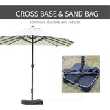Outdoor beach umbrella/Double-Sided Market Umbrella 75782802