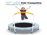 36inch Mini Trampoline for Kids Ages 1-6 Indoor Outdoor Trampoline with Handle Fun for Kids 15591575
