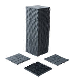 Plastic Interlocking Deck Tiles,44 Pack Patio Deck Tiles,12"x12" Square Waterproof Outdoor All W206P151696