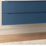 DAX Cenit Single Vanity Cabinet with 2 Drawers 1 Door 48 Inches Matt Blue Space B2702P226986