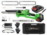 Brushless fit for Mini Chainsaw 1200W Cordless 6"8" Bar 3000mAh 2 Battery Tool-Free 58481139