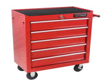 5 DRAWERS MULTIFUNCTIONAL TOOL CART WITH WHEELS-RED 23626392