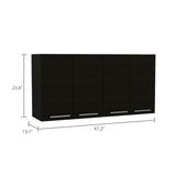 Sitka Wall Cabinet, Two Spacious Divisions, Four Doors B128P148974